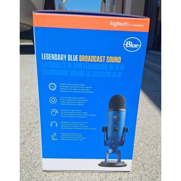 NEW! Logitech for Creators Blue Yeti Premium Multi-Pattern USB Microphone - Picture 2 of 7